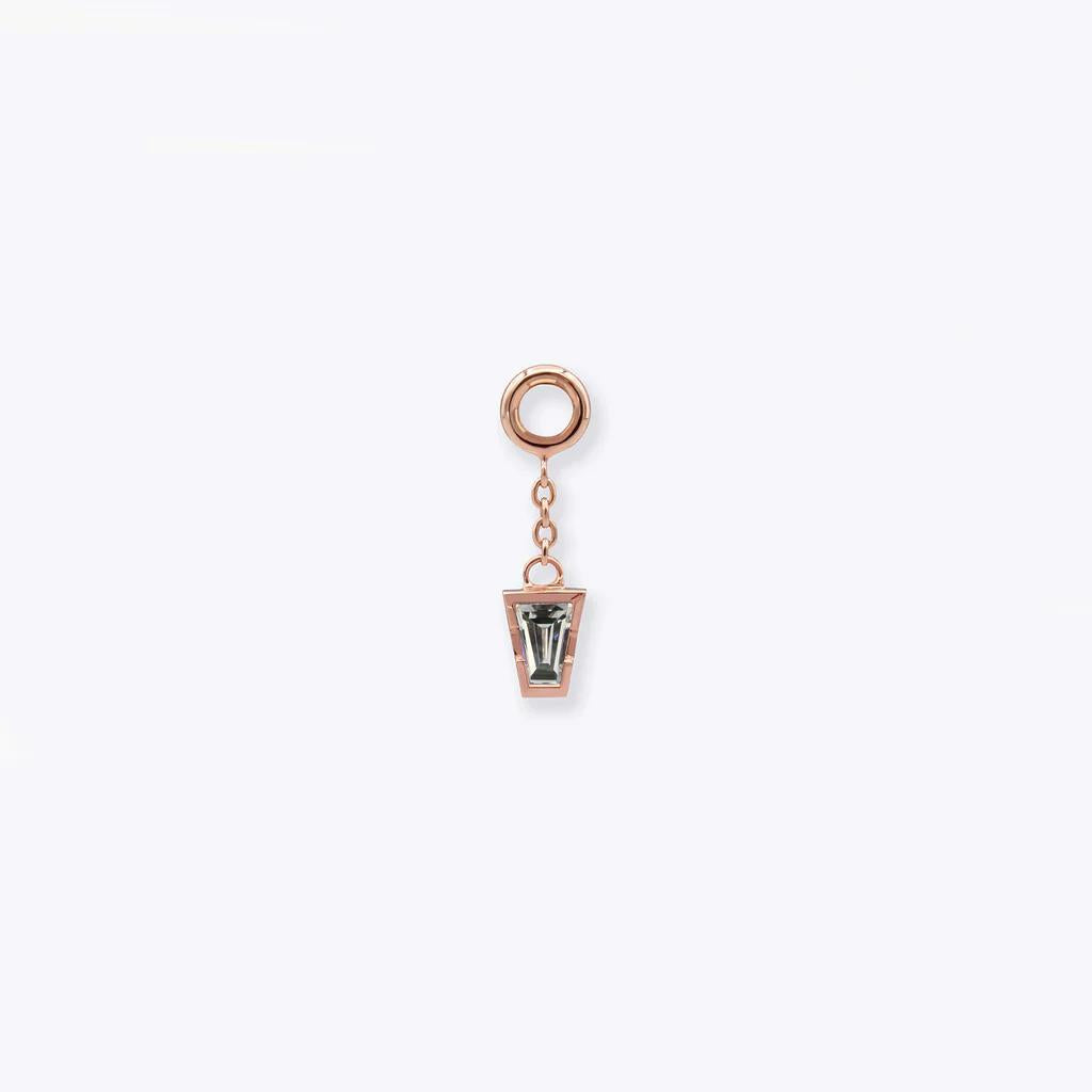 Tether | 14k gold | Linda Chain Charm | Diamond