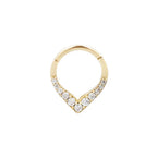 Buddha | 14k gold | Rise + Shine | Clear CZ