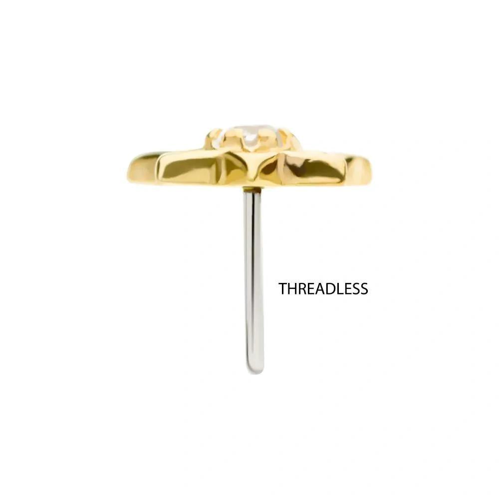 Invictus | 14k gold | Prong Set Lotus