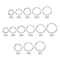 Invictus | 14k gold | White Gold Plain Hinged Hoop