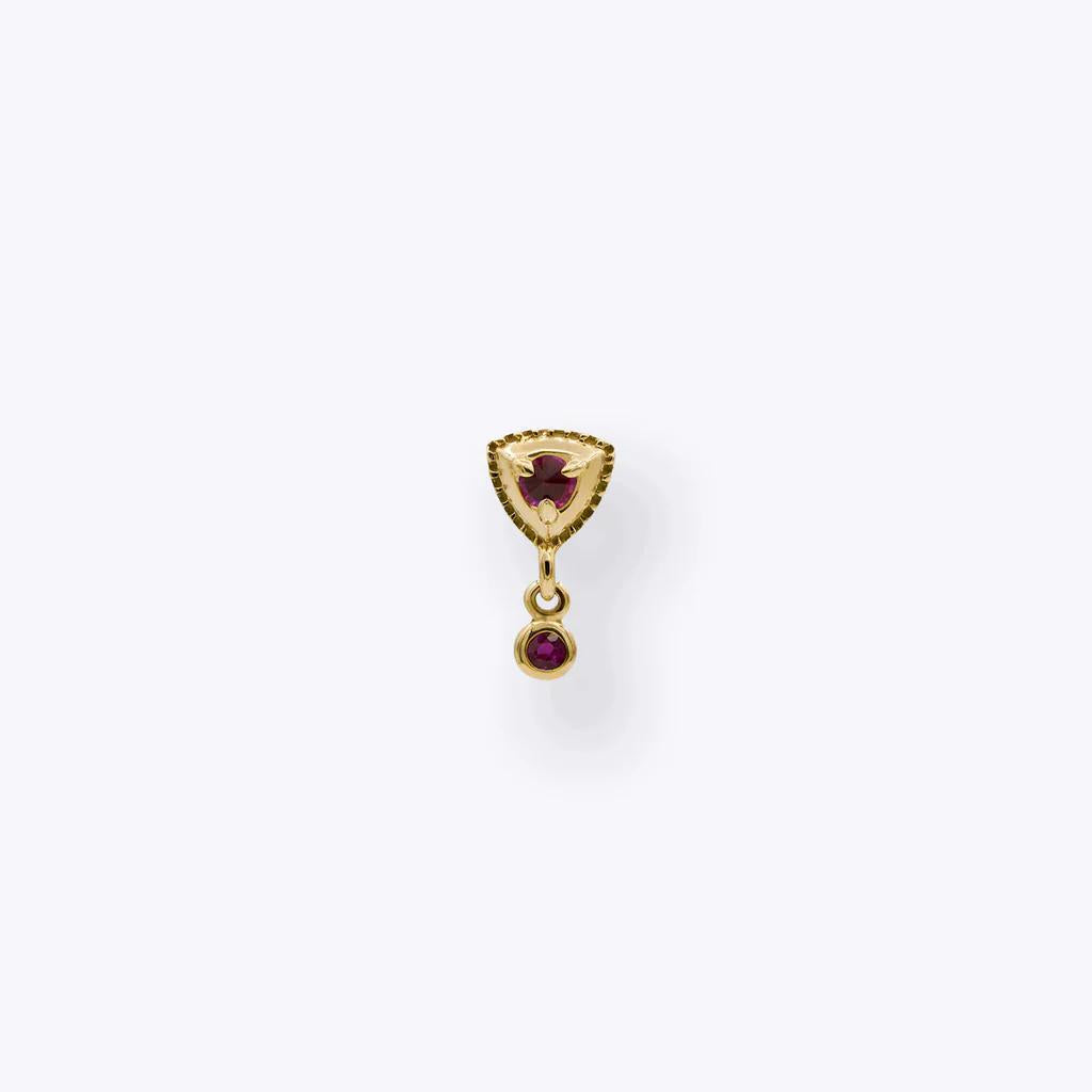 Tether | 14k gold | Hero Drop | Ruby