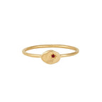 Buddha | 14k gold | RION x Buddha North Star Ring | Ruby