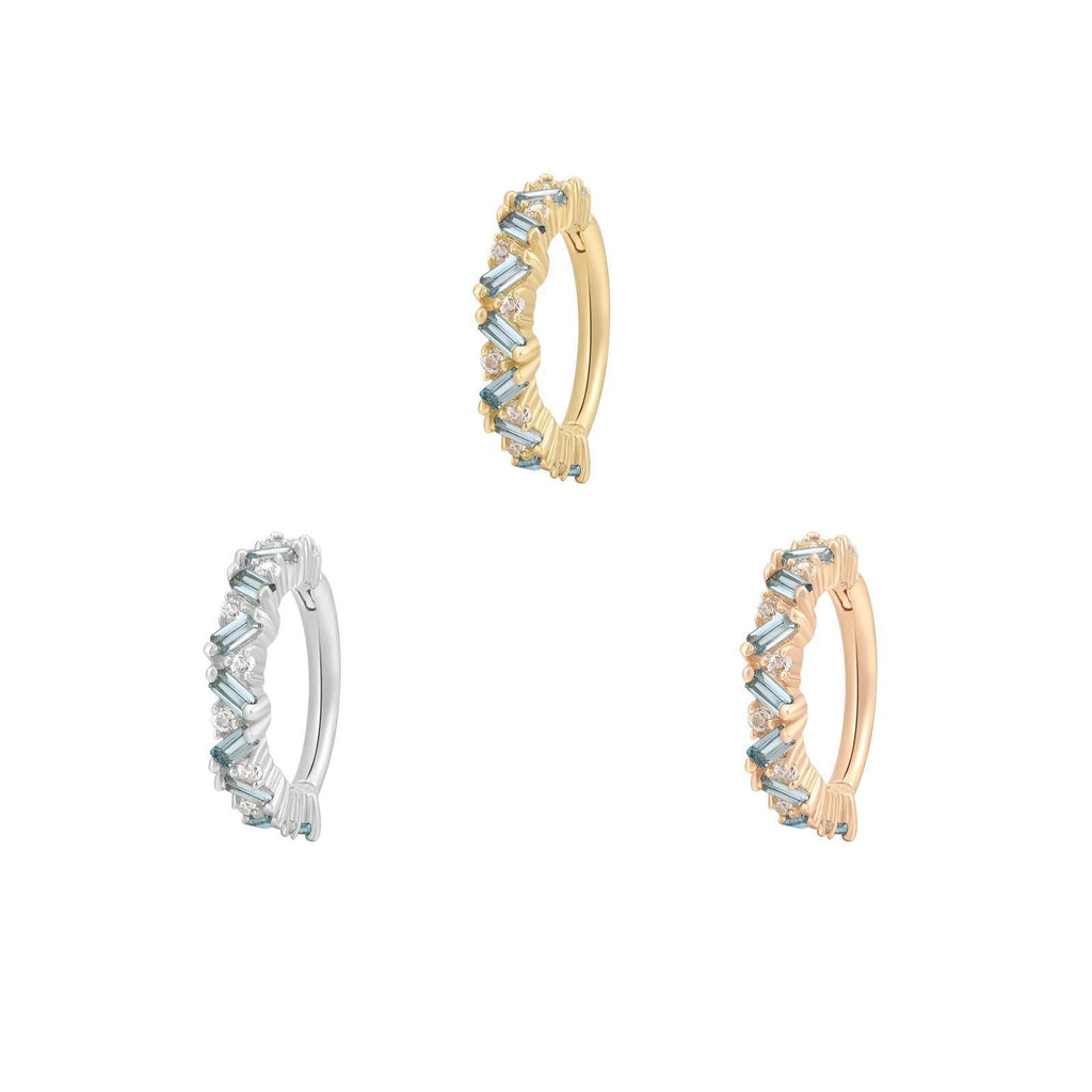 Buddha | 14k gold | Laguna | London Blue Topaz + White Topaz