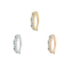 Buddha | 14k gold | Laguna | London Blue Topaz + White Topaz