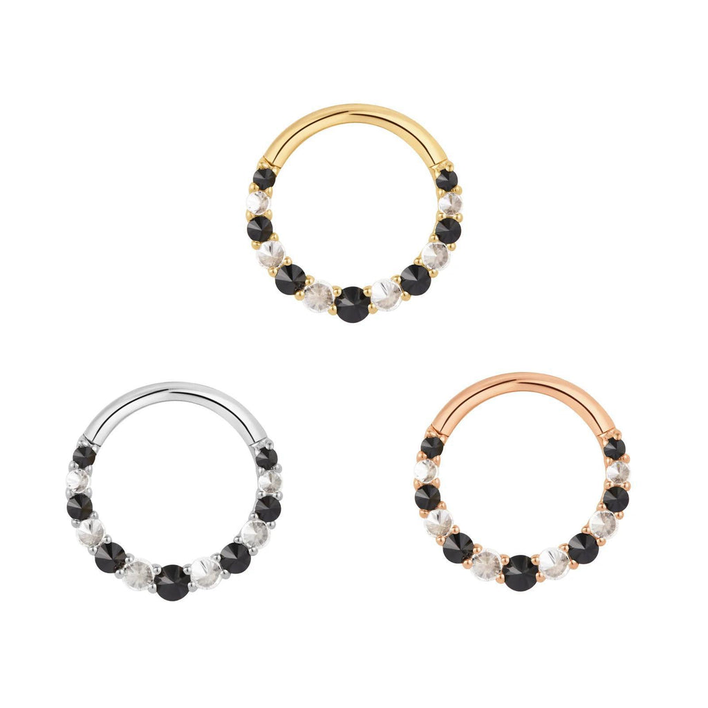 Buddha | 14k gold | Eclipse | Black Spinel + CZ