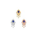 Buddha | 14k Gold | Avec Moi Threadless End | Lab-Grown Blue Sapphire