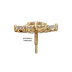 Invictus | 14k gold | Radiant Flare Cluster | CZ