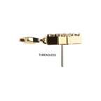 Invictus | 14k gold | Pave Set Star with Star Dangle | CZ