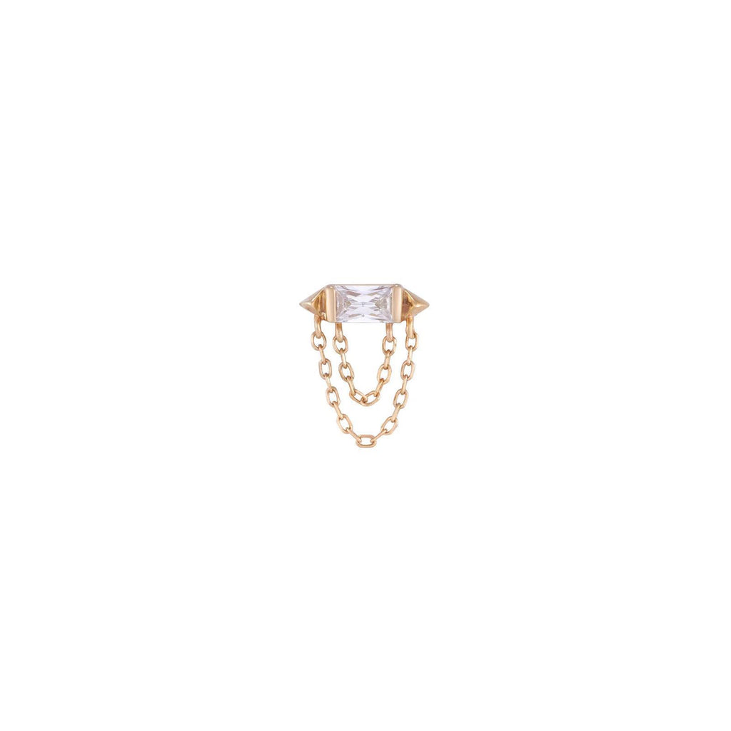 Buddha | 14k gold | Vice| Clear CZ