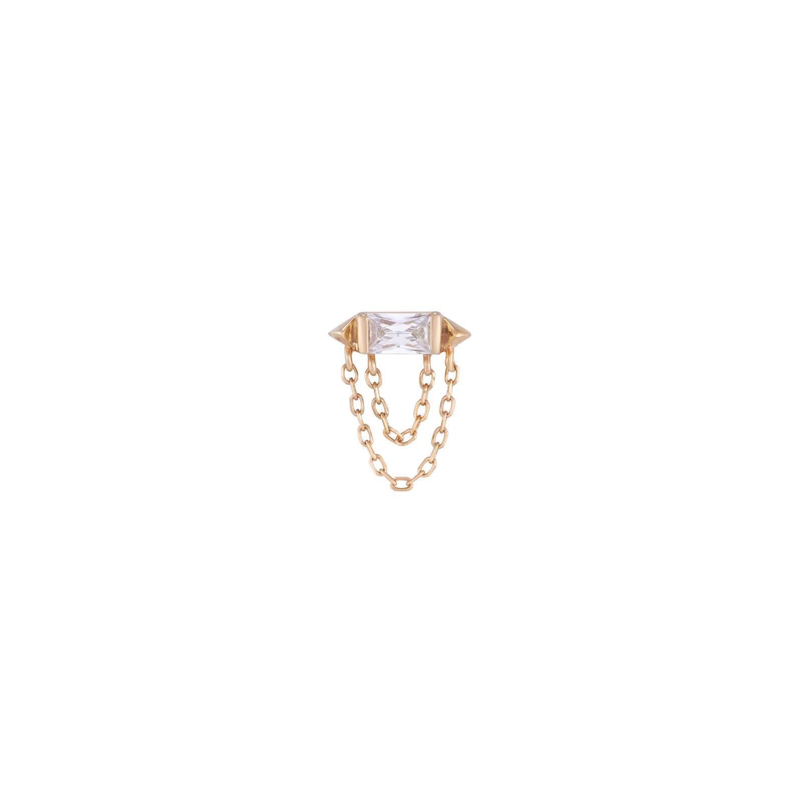 Buddha | 14k gold | Vice| Clear CZ