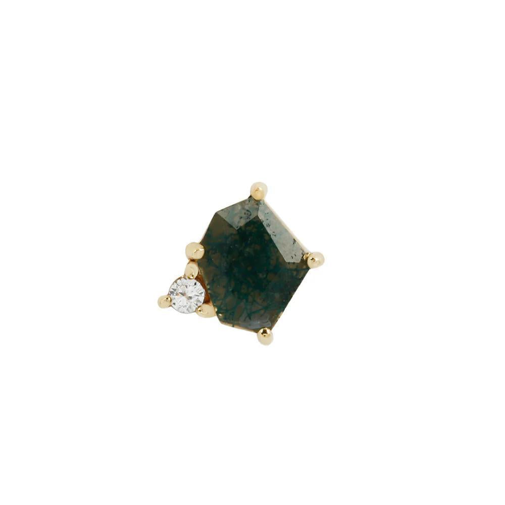 Buddha | 14k gold | Elicit | Moss Agate