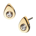 Invictus | 14k gold | Teardrop | CZ