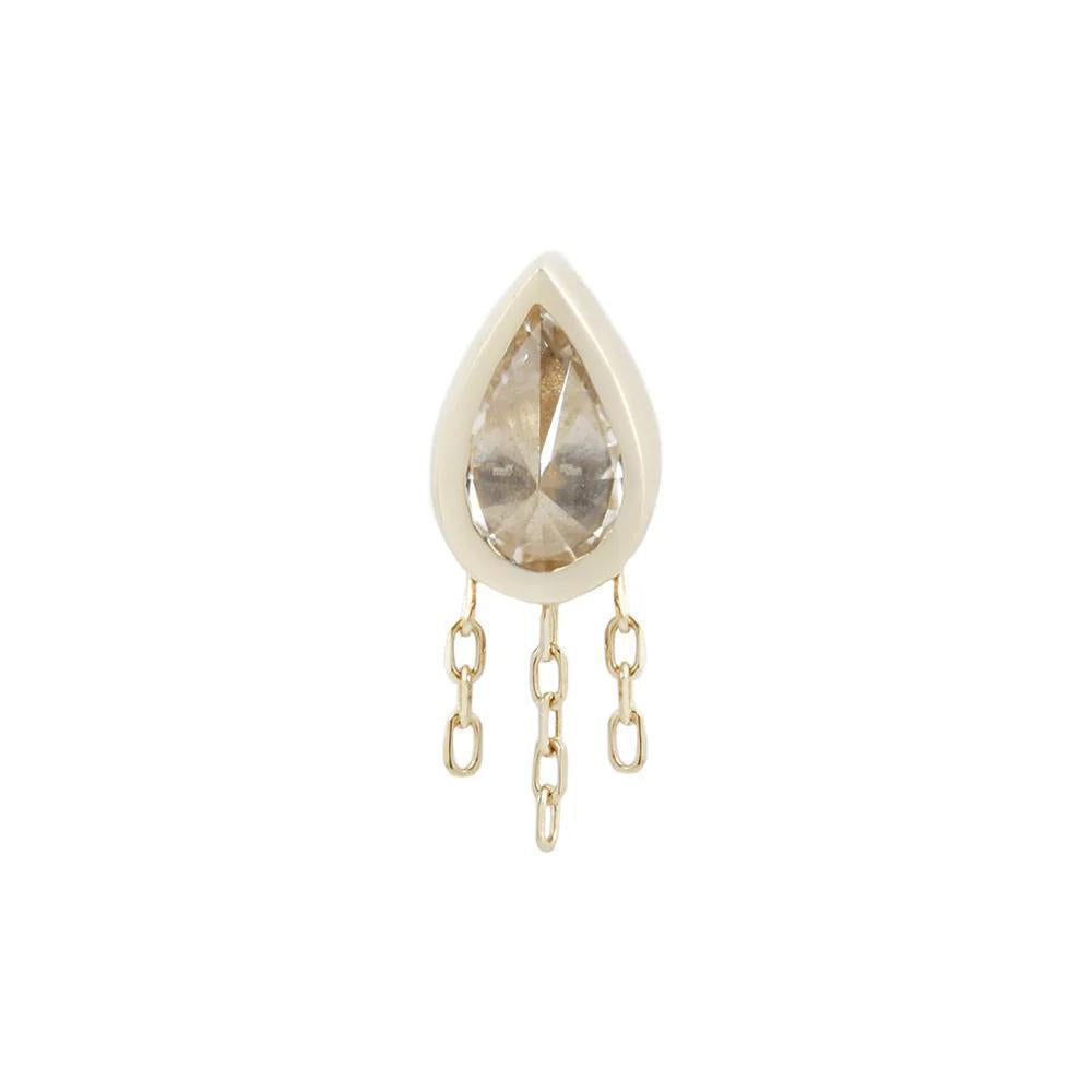 Buddha | 14k gold | Let's Dance | Clear CZ