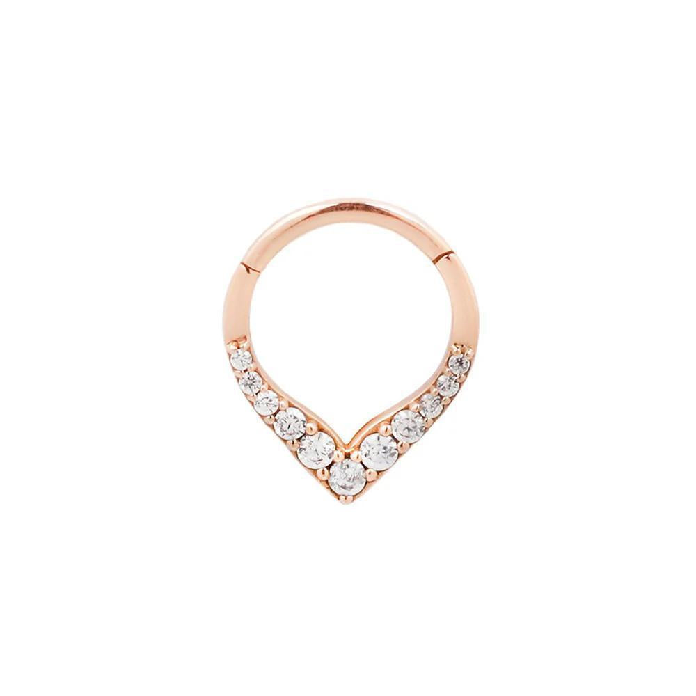 Buddha | 14k gold | Rise + Shine | Clear CZ