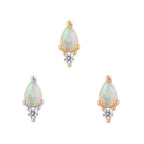 Buddha | 14k gold | Daydream | Australian Opal + CZ
