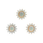 Buddha | 14k gold | Delphine | Australian Opal + CZ