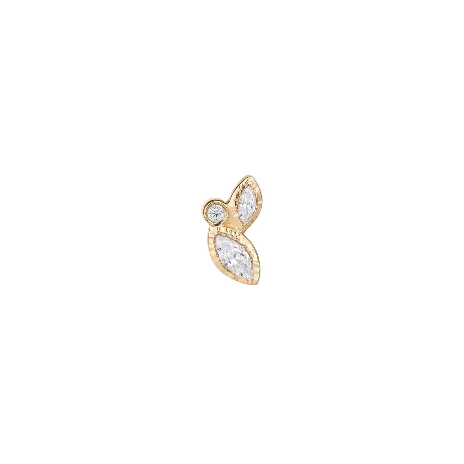 Buddha | 14k gold | Impulse | Clear CZ