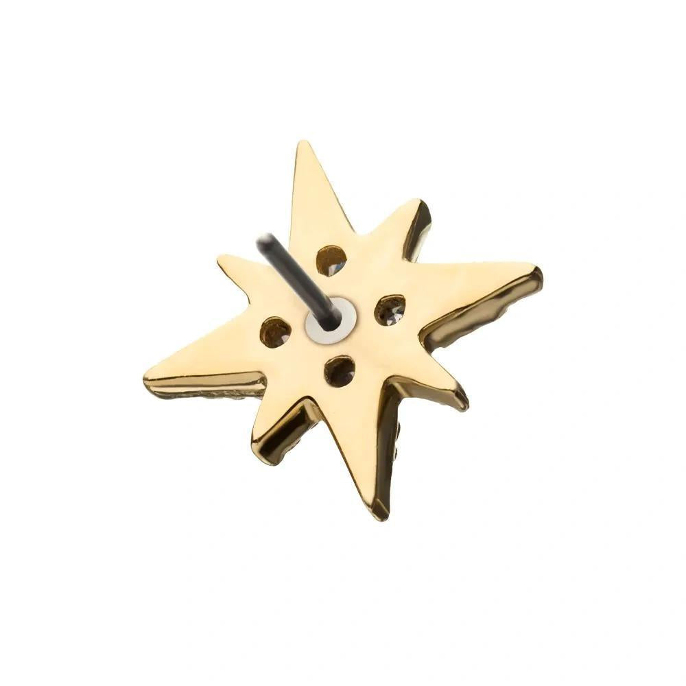Invictus | 14k gold | 8-point Star | CZ