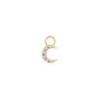 Buddha | 14k gold | Lunette Charm | CZ