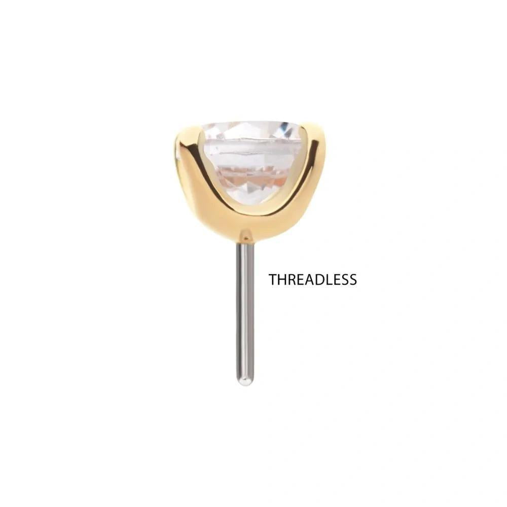 Invictus | 14k gold | Round Prong Set | CZ