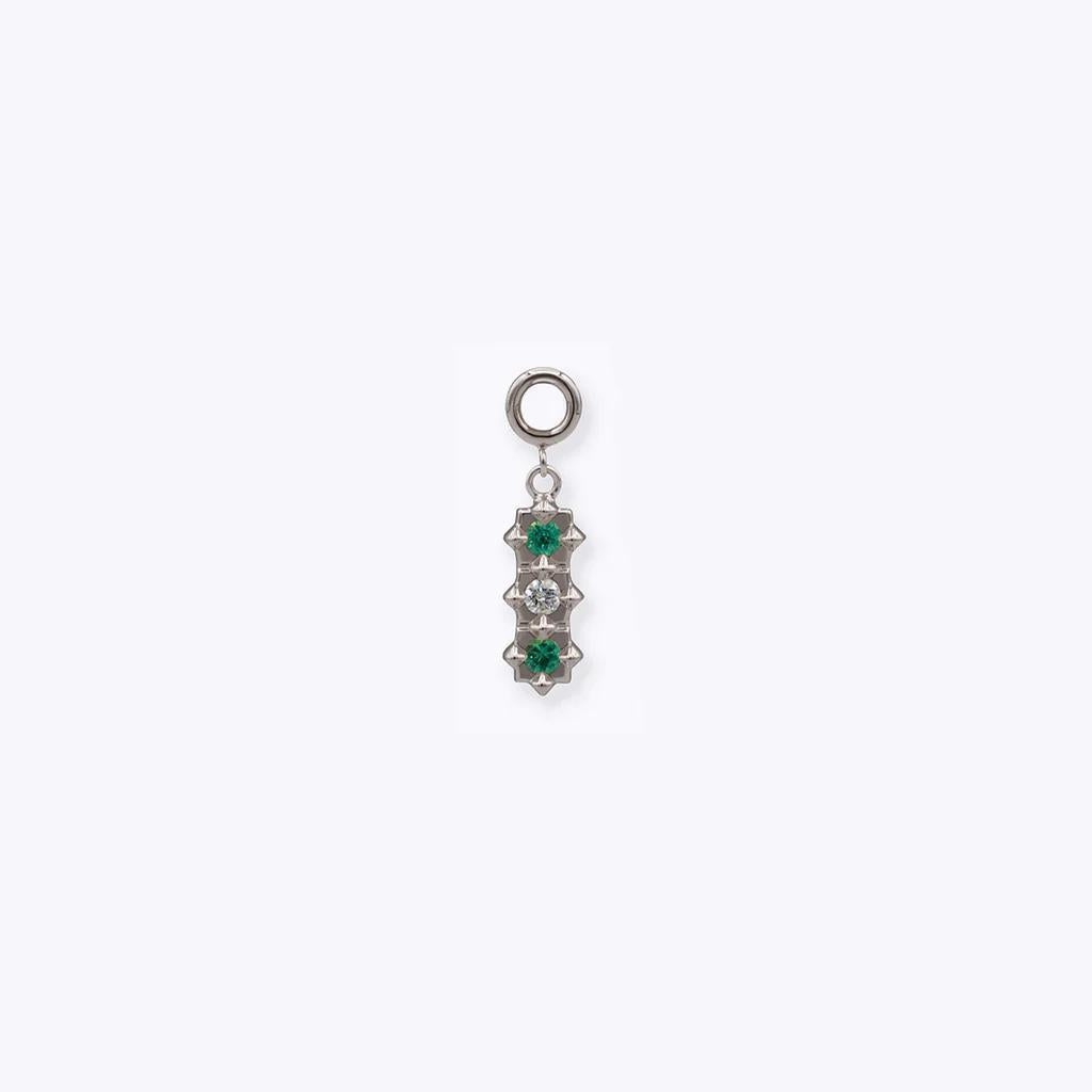 Tether | 14k gold | Stargazer Pendant | Emerald & Diamond
