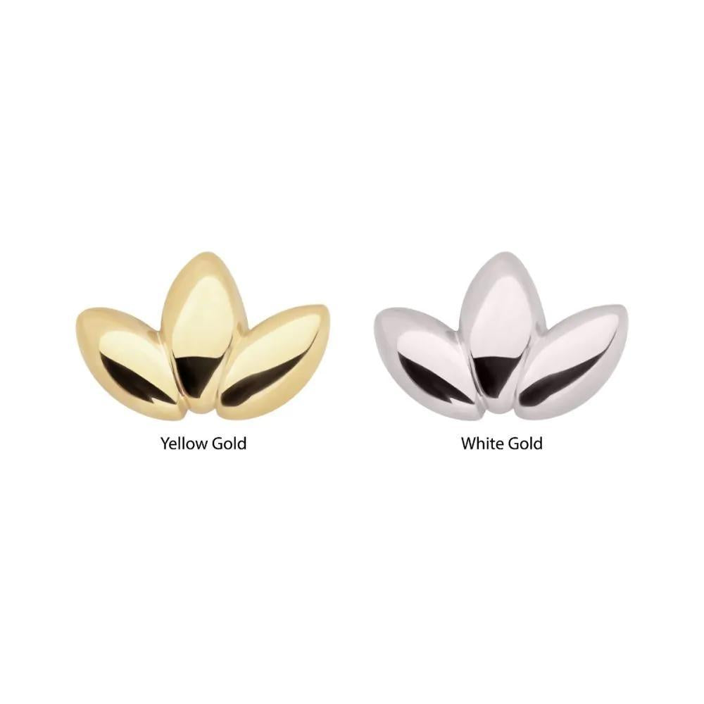Invictus | 14k gold | Plain Lotus Flower
