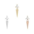 Buddha | 14k gold | Saint | Clear CZ