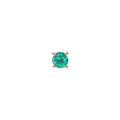 Buddha | 14k gold | Prong | Emerald (lab-grown)