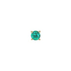 Buddha | 14k gold | Prong | Emerald (lab-grown)