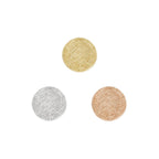 Buddha | 14k gold | Textured Disk