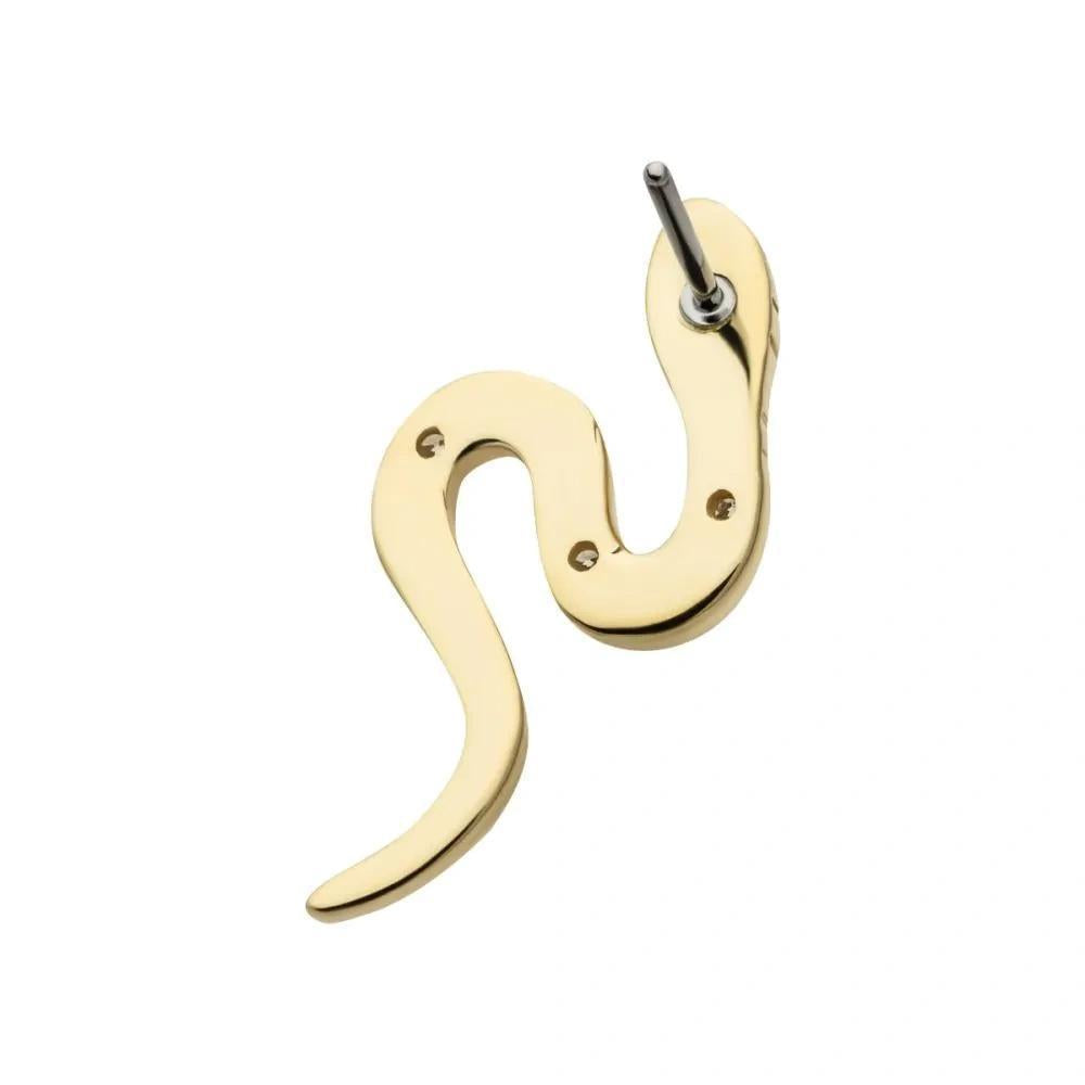 Invictus | 14k gold | Snake | CZ