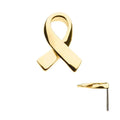 Invictus | 14k gold | Awareness Ribbon