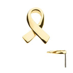 Invictus | 14k gold | Awareness Ribbon
