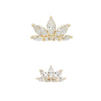 Buddha | 14k gold | Mini Valentina | Clear CZ