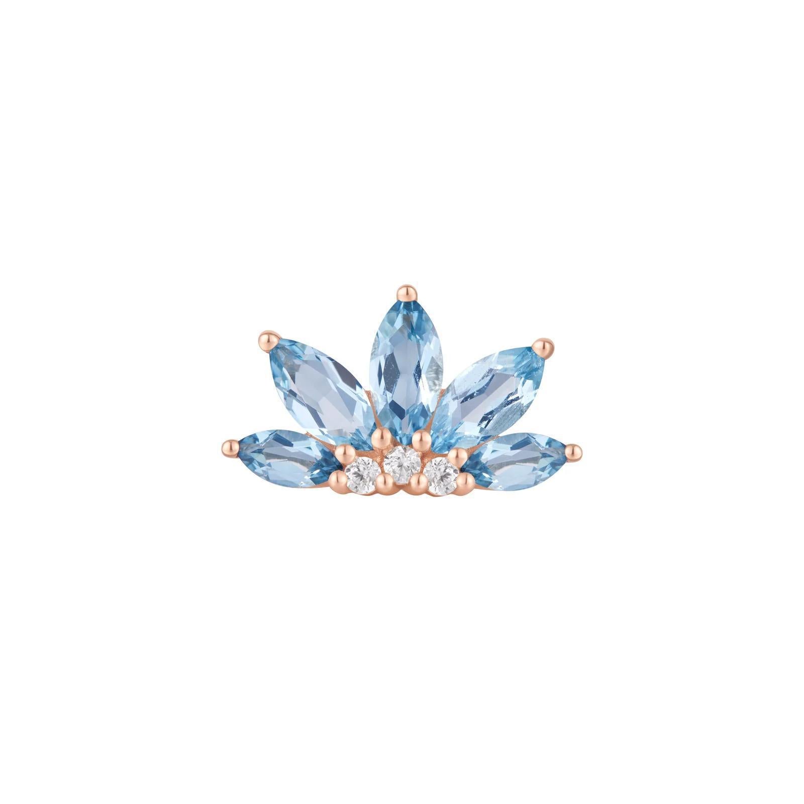 Buddha | 14k gold | Valentina | London Blue Topaz