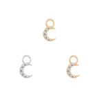 Buddha | 14k gold | Lunette Charm | CZ