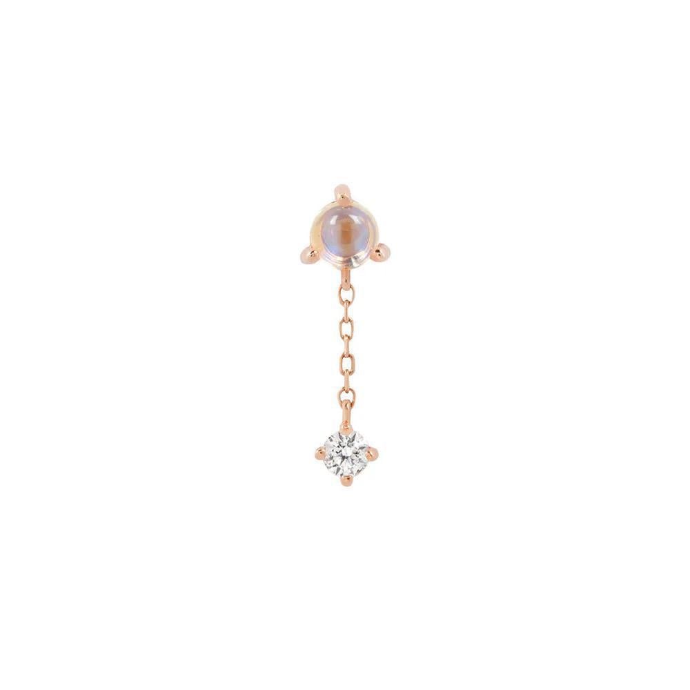 Buddha | 14k gold | Bianca | Moonstone + White Sapphire