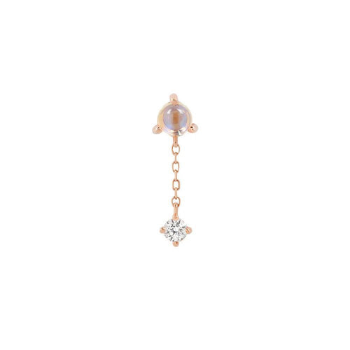 Buddha | 14k gold | Bianca | Moonstone + White Sapphire