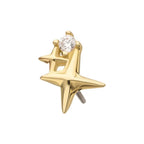 Invictus | 14k gold | Prong Set Double Celestial Star | CZ