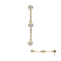 Invictus | 14k gold | Triple Bezel Dangle | CZ