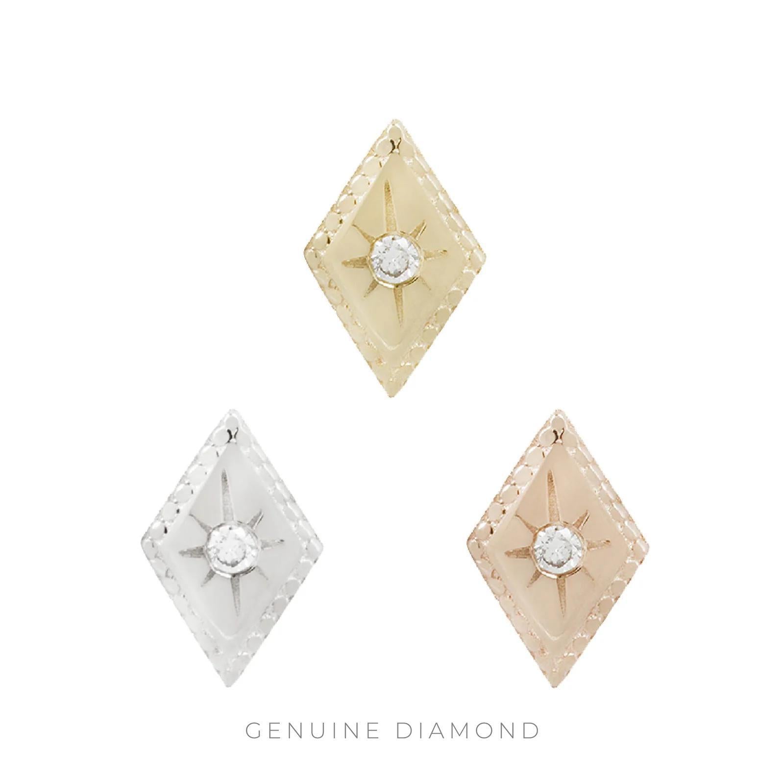Buddha | 14k gold | Etoile | White Diamond