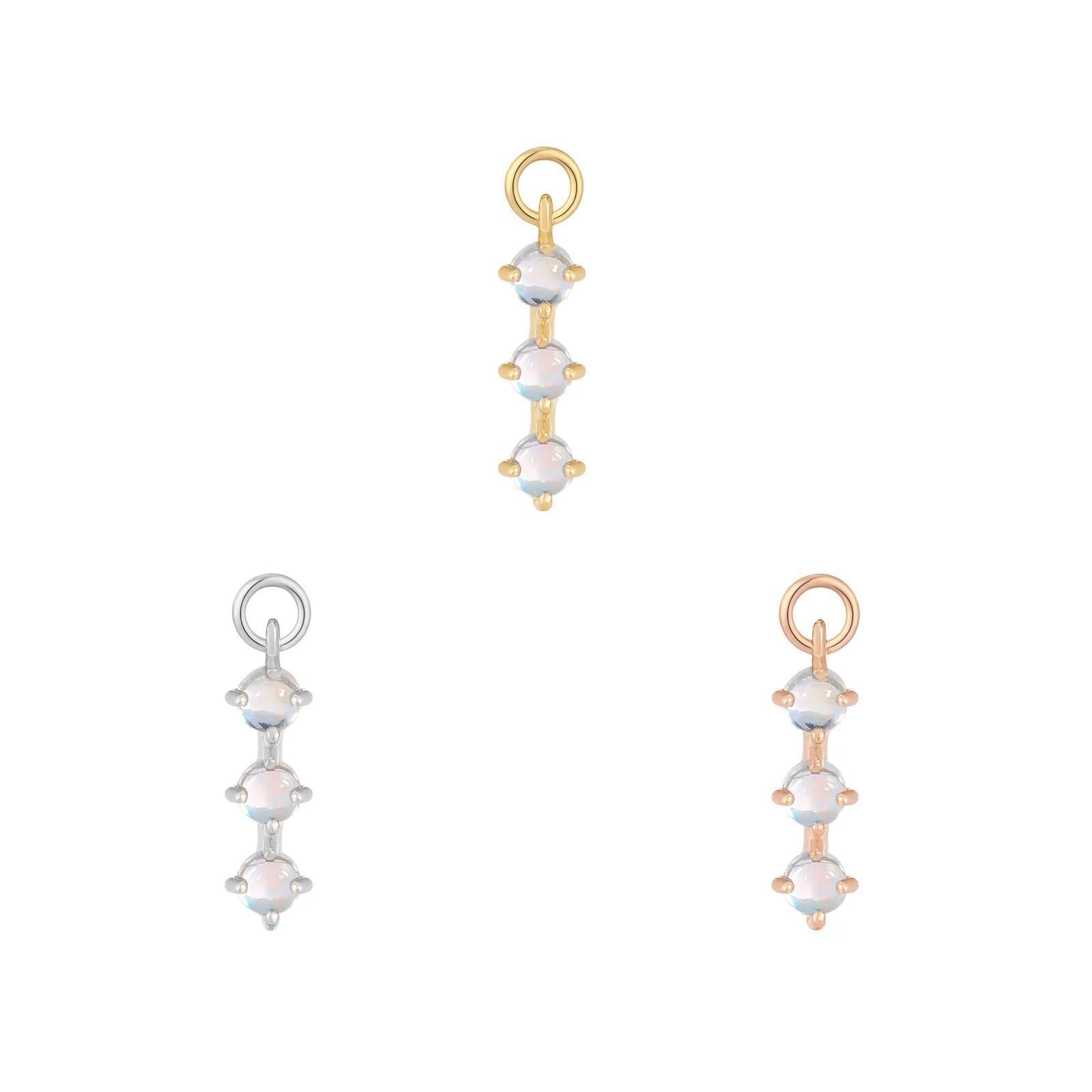 Buddha | 14k gold | XOXO Charm | Rainbow Moonstone