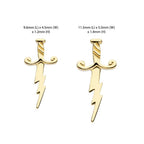 Invictus | 14k gold | Lightning Dagger