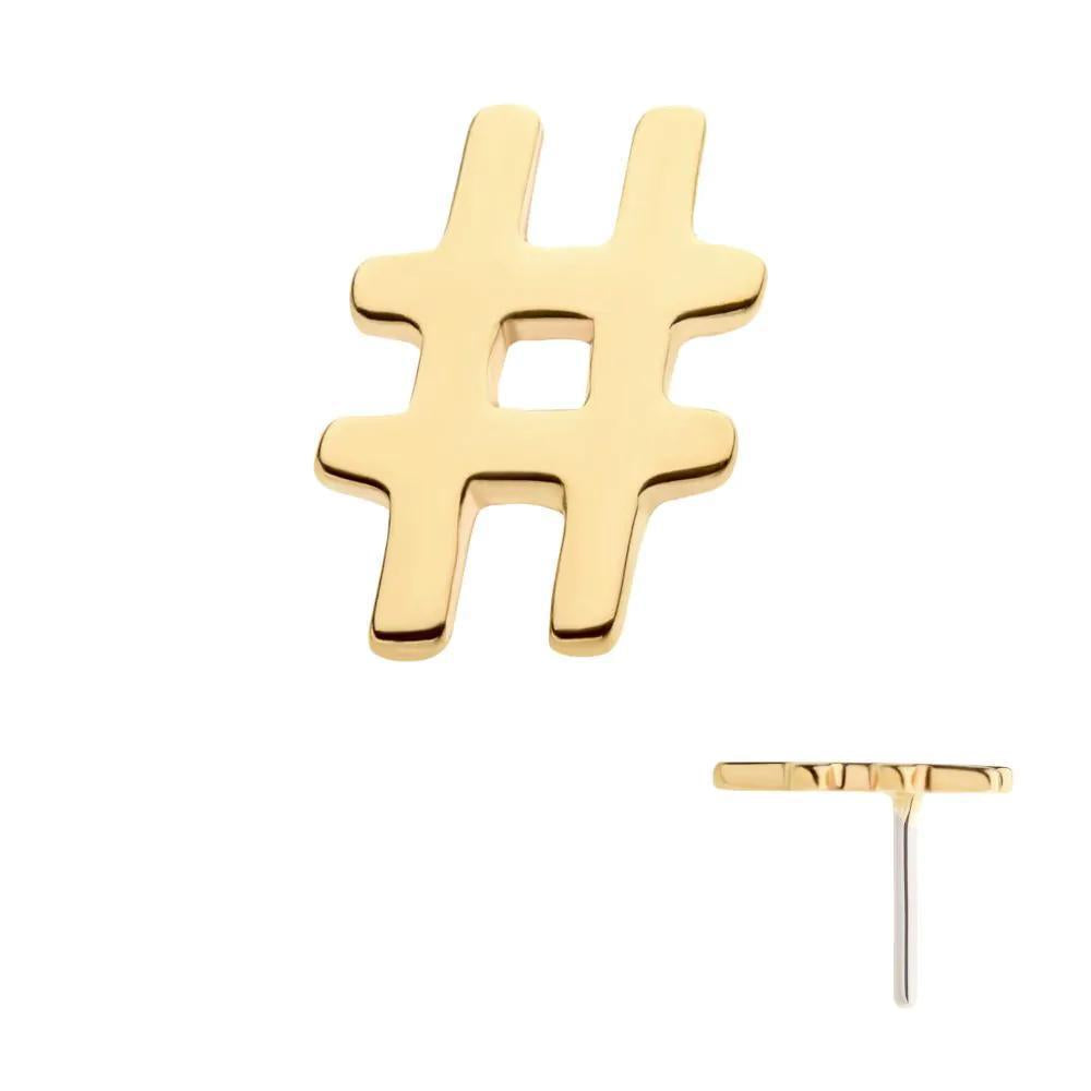 Invictus | 14k gold | Hashtag