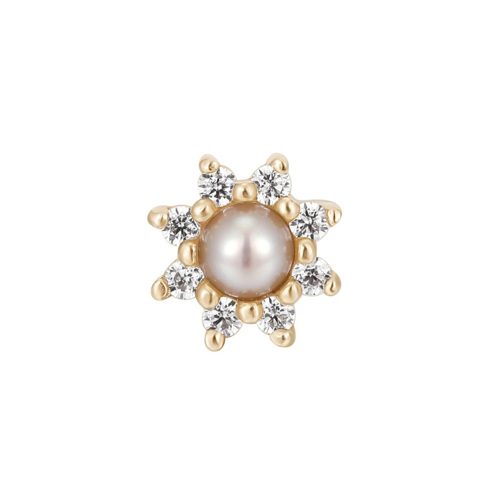 Buddha | 14k gold | The Obsession | Freshwater Pearl + CZ