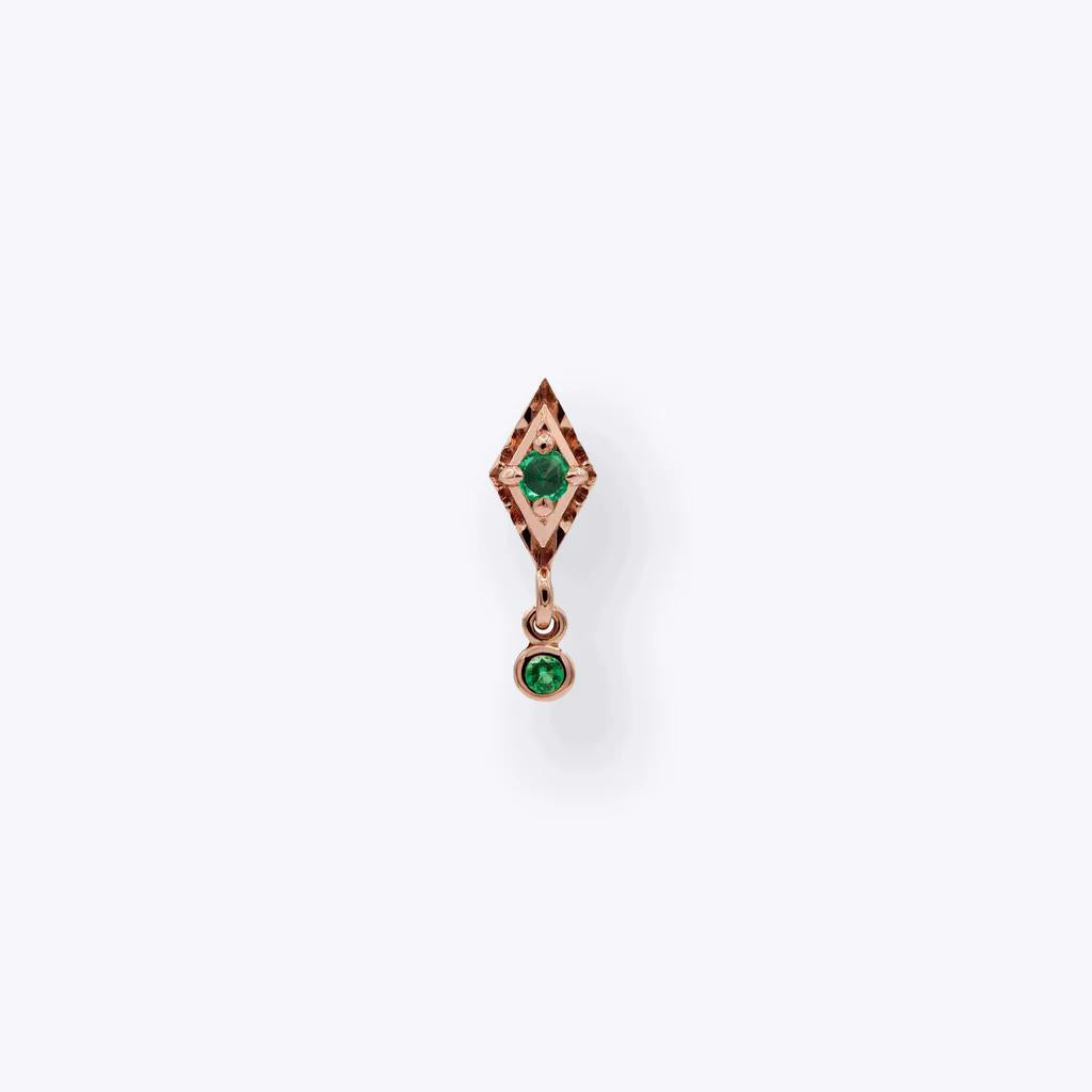 Tether | 14k gold | Dyna Drop | Emerald