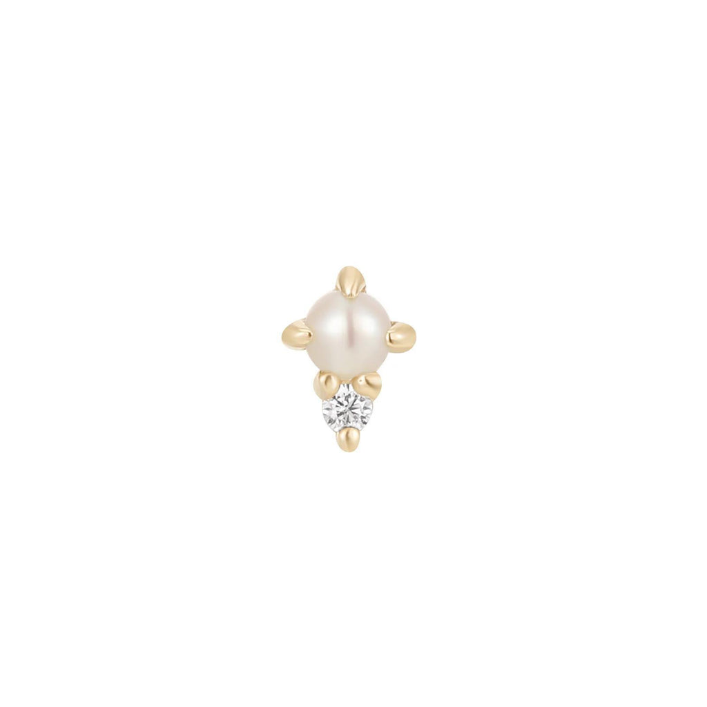 Buddha | 14k gold | The Light | Freshwater Pearl + CZ