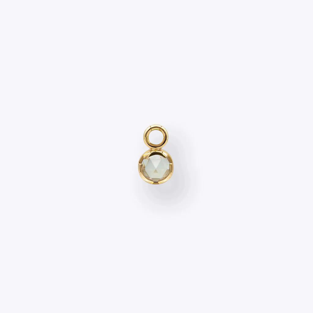 Tether | 14k gold | Luka Charm | White Topaz