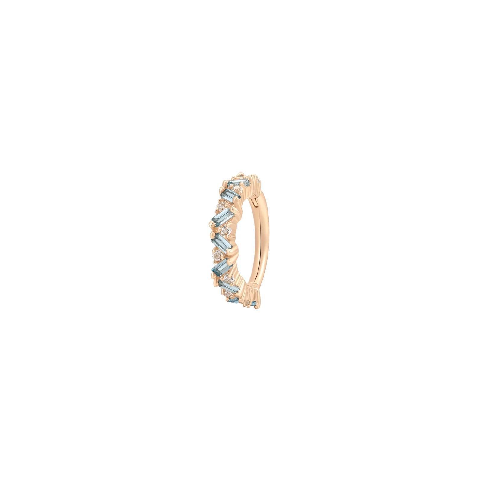 Buddha | 14k gold | Laguna | London Blue Topaz + White Topaz