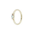 Buddha | 14k gold | Zuri Seam Ring | Mercury Mist Topaz
